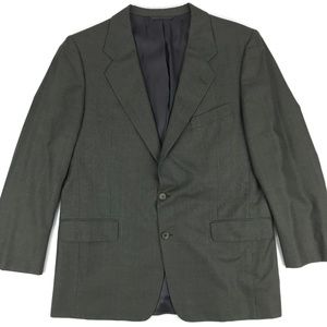 Vintage Hickey Freeman Gray Plaid Suit Blazer 42R